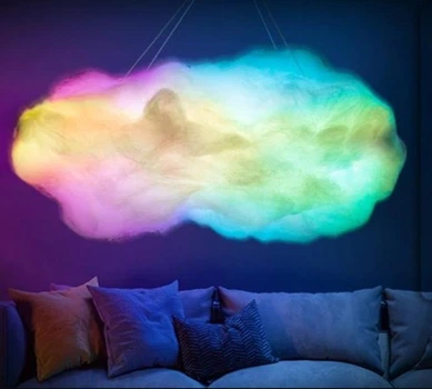 Подвесной LED-светильник TouCloud «Облако» с RGB, пультом и управлением через смартфон