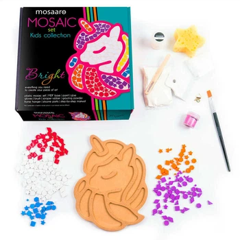 Набір для творчості "Mosaaro" (укр) MA7013 "Vladi Toys", "Єдиноріг", з пластиковою мозаїкою, в коробці