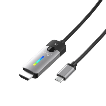 Кабель USB Type-C-HDMI J5create JCC157-N, 8K, USB-C HDMI, 1.8м