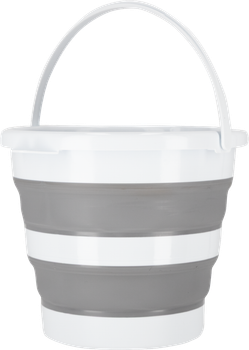 Ведро силиконовое складное 10 литров Серый (2969)