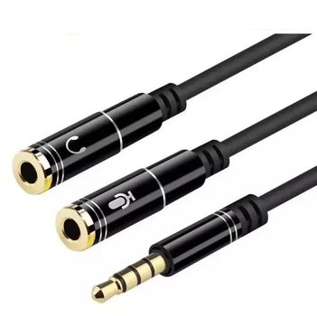 Разветвитель для наушника и микрофона jack 3.5mm - 2 Jack F 3.5mm