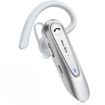 Беспроводная bluetooth гарнитура New Bee LC-B45 с шумопоглощением White