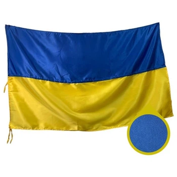 Флаг Украины 140*90 см сине-желтый атласный