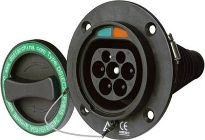 Gniazdo do ładowania samochodów elektrycznych Duosida Type 2 32 A 3-fazowa (EV200252)