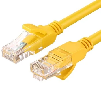 Мережевий кабель патч-корд RJ-45/RJ-45 5 м UGREEN NW103 Cat 5e жовтий