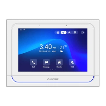 Видеодомофон 7” WiFi Akuvox X933W SIP White Android з Bluetooth (87-00023)