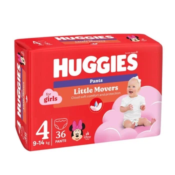 Подгузники-трусики детские Huggies Pants Girl размер 4 (9–14 кг) 36 шт