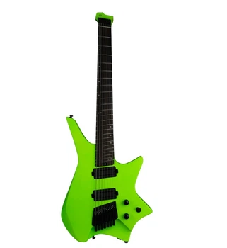 Безголова електрогітара HILS HZ7 S/NGN (Satin Neon Green)