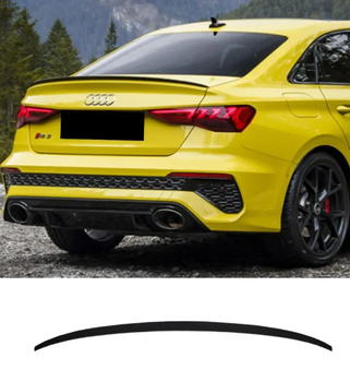 Спойлер багажника Audi A3 S3 8Y 2021+ S-стиль черный глянец