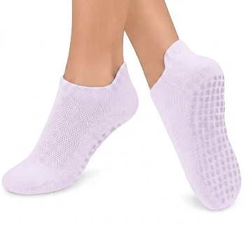 Шкарпетки для йоги та пілатесу, короткі, дихаючі, Yoga Sports Лавандові 35-41