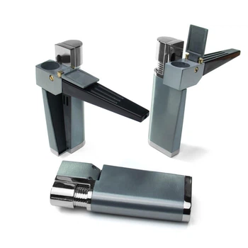 Зажигалка с трубкой 3в1 Wickie pipe Silver + Подарки вечная сетка и Zip пакет
