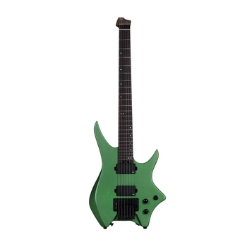 Безголова електрогітара HILS HN5 S/MEG (Satin Metallic Emerald Green)