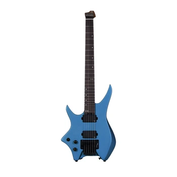 Безголова електрогітара HILS HN5L S/MEB (Satin Metallic Electric Blue) (лівостороння)