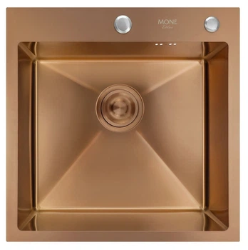 Мийка Handmade MONE Delux 5050 (3.0/1.0/220) Roze Gold з отвором
