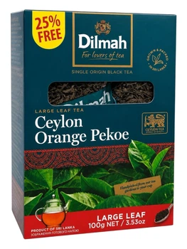 Чай Dilmah Ceylon чорний крупнолистовий 100 г (60524)