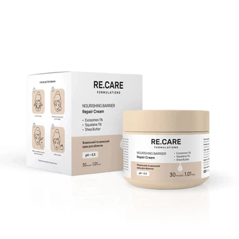 Живильний та захисний крем для обличчя Nourishing Barrier Repair Cream RE.CARE 30 мл 4823109414310