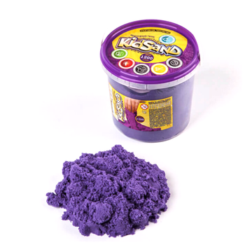 Кинетический песок 1200 гр для творчества ведерко фиолетовый Danko Toys MC-7408