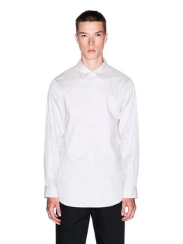 Рубашка хлопковая мужская Armani Exchange 728714880 M Бежевая (1159975887)