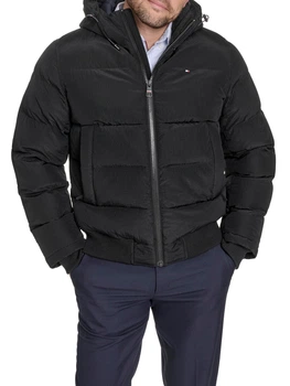 Куртка демісезонна з капюшоном чоловіча Tommy Hilfiger 69820139 S Чорна (1160668219)
