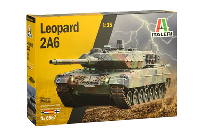 Сборная модель танка Leopard 2A6 1:35 для коллекционирования Италия MC-7958