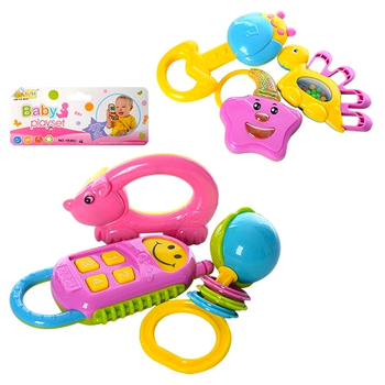 Погремушка для малышей 3 шт. безопасные полимерные материалы A-Toys MC-5970