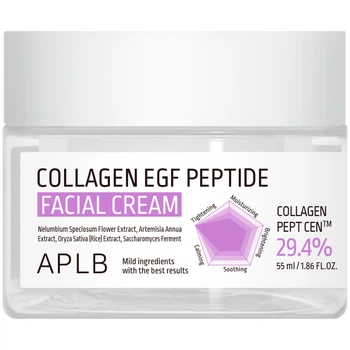 Крем для упругости и восстановления кожи с коллагеном, EGF и пептидами APLB Collagen EGF Peptide Facial Cream, 55 мл