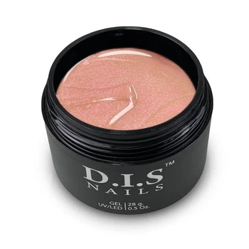Гель для наращивания D.I.S Nails Universal Gel Shimmer № 28, персиковый с шиммером, 28 г