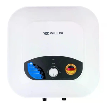 Бойлер WILLER PAL30R-Elf над мийкою прямокутний 30 л білий колір мокрий тен 2 кВт.