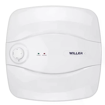 Бойлер WILLER PU25R Optima Mini під мийкою циліндричний 25 л білий колір мокрий тен 2 кВт.
