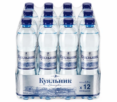 Минеральная газированная вода «Куяльник» 0,5 л × 12 бутылка 4820001020625 (0110)