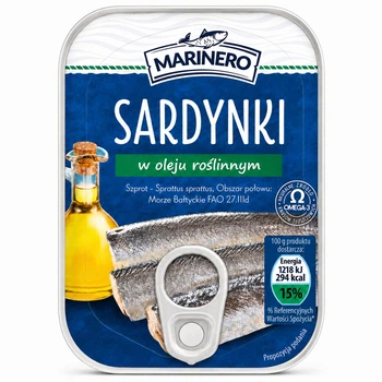 Сардинки Marinero в Олії Sardynki w oleju roslinnym 110 г