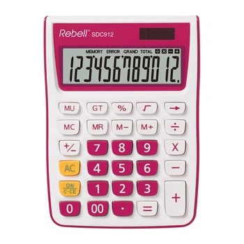 Калькулятор компактный настольный Rebell SDC 912 PK