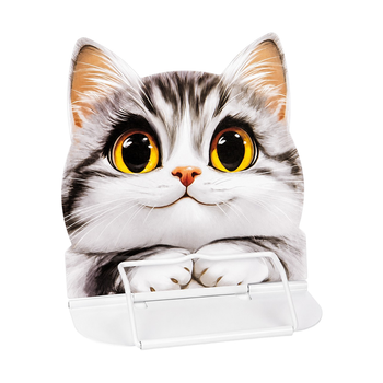 Підставка для книг металева 23*16,5см "Котик" DWL-2505