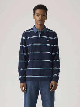 Поло довге чоловіче Levi`s 666403113 2XL Синє (1160682332)