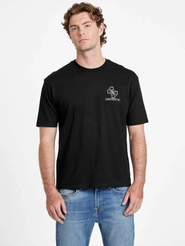 Футболка хлопковая мужская Guess 743433552 2XL Черная (1160691134)