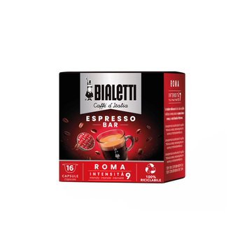 Капсули Bialetti Caffe d'Italia Roma для кавомашин Gioia, насичений смак, 16 шт.