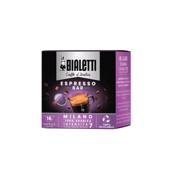 Капсулы Bialetti Caffe d'Italia Milano для кофемашин Gioia, 100% арабика, 16 шт.