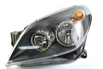 Фара передня Opel Astra H 2007-2014, ліва H7/H1, чорна рамка, електричне регулювання, з моторчиком, Depo, 442-1140L-LD-EM