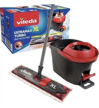Набор для турбоуборки швабра и ведро с оборотным механизмом VILEDA Ultramax Turbo XL