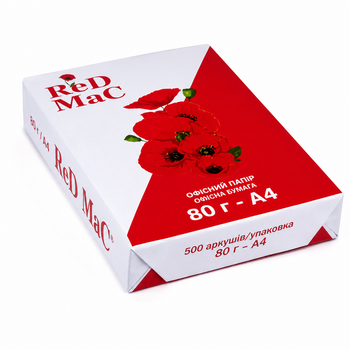 Бумага офисная A4 ReD MaC 80 г/м², 500 листов