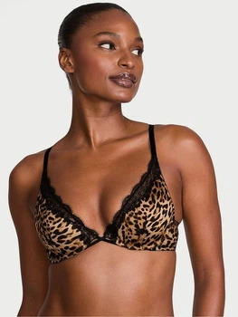 Бюстгальтер с косточками Victoria's Secret 904986253 38D Леопардовый (1160874215)