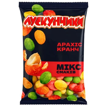 Арахіс у хрусткій скоринці Лускунчик "Мікс смаків" 180гр