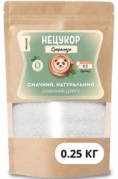 Cукралоза (1:5) 250г суміш натур. «НЕЦУКОР» - не горчит, для диетического питания и похудения