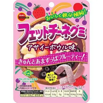 BOURBON Fettuccine Gummy Acai Bowl желейки зі смаком ягід асаї та ягід, 50 г