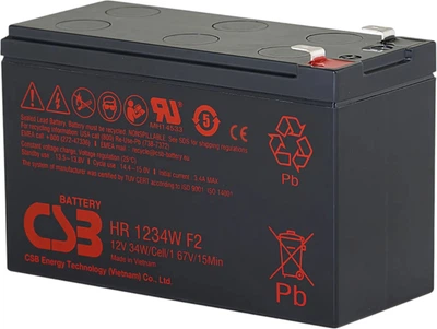 Аккумуляторная батарея CSB AGM 12V-9Ah (HR1234WF2)