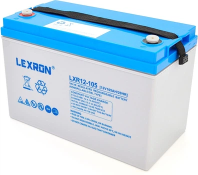 Аккумуляторная батарея LEXRON Power Battery LXR12-105 GEL 12V 105Ah Deep Cycle (YT28914)
