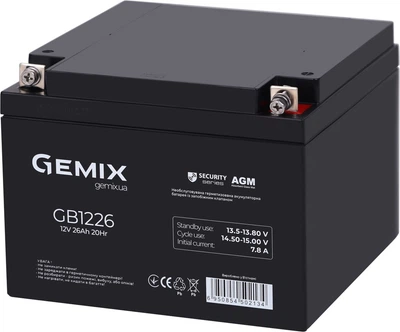 Аккумуляторная батарея Gemix Security Series GB1226 12V 26Ah AGM