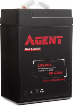 Аккумуляторная батарея Agent 6.4V 4.5Ah LiFePO4 (IFM6-45E2)
