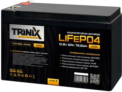 Аккумуляторная батарея TriniX TLFP-1206 Ultra LiFePO4 12.8V 6Ah (44-00081)