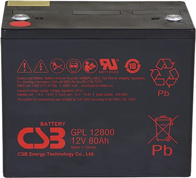 Аккумуляторная батарея CSB GPL12850 12V 85Ah AGM (YT44120)